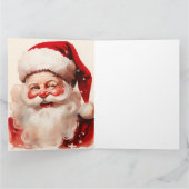 ヴィンテージサンタクロースの肖像 カード (内部)