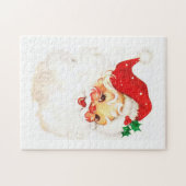 ヴィンテージサンタクロースイラストレーション ジグソーパズル (横)