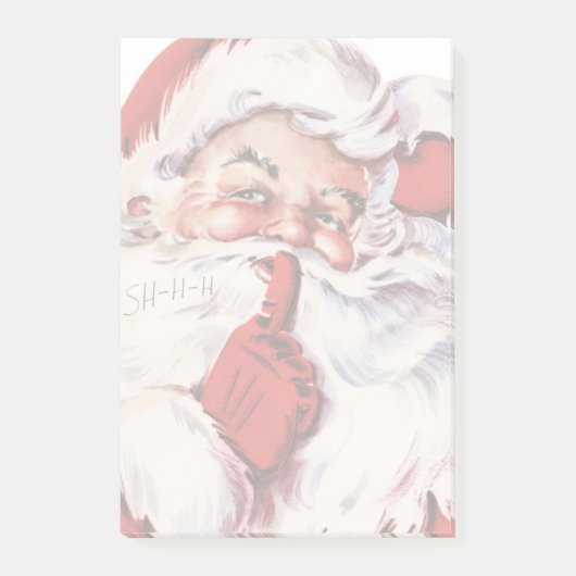 ヴィンテージサンタクロースイラストレーション ポストイット (正面)