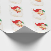 ヴィンテージサンタクロースイラストレーション ラッピングペーパー (角)