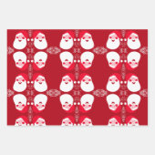 ヴィンテージサンタクロースイラストレーションWPS3 ラッピングペーパーシート (正面3)