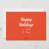 ヴィンテージサンタクロースイン紙スレイフラットクリスマス シーズンカード (裏面)