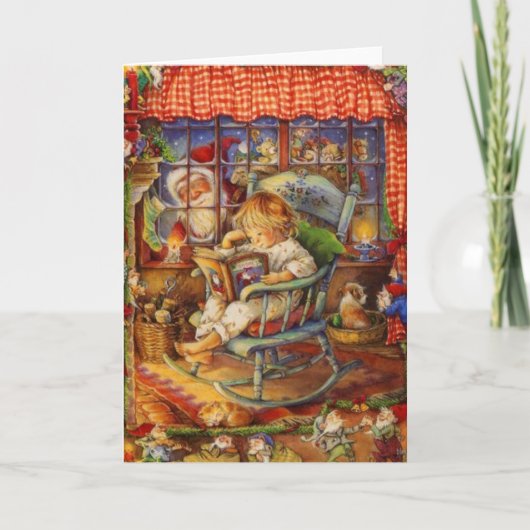 ヴィンテージサンタクロースイン シーズンカード (正面)