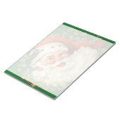 ヴィンテージサンタクロースウィズパインリース ノートパッド (アングル)