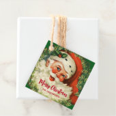 ヴィンテージサンタクロースウィズパインリース フェイバータグ (インサイチュ)