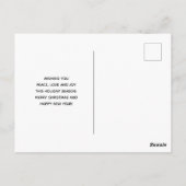 ヴィンテージサンタクロースウィズパインリース ポストカード (裏面)