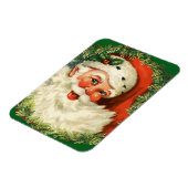 ヴィンテージサンタクロースウィズパインリース マグネット (左側)