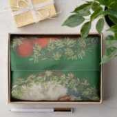 ヴィンテージサンタクロースウィズパインリース 薄葉紙 (ギフト)