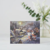 ヴィンテージサンタクロースオンザルーフ シーズンポストカード (スタンド正面)