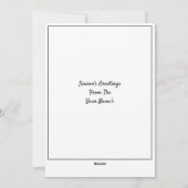 ヴィンテージサンタクロースオンバイクリスマスホリダ シーズンカード (裏面)