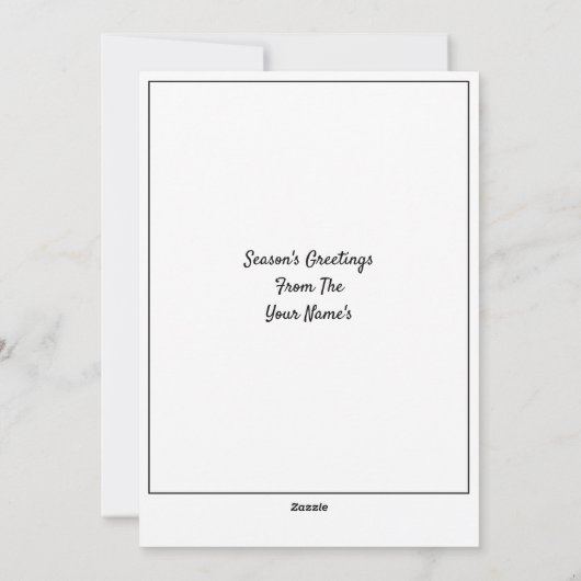 ヴィンテージサンタクロースオンバイクリスマスホリダ シーズンカード (裏面)