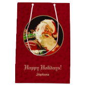 ヴィンテージサンタクロースカスタム抱き枕 ミディアムペーパーバッグ (裏面)