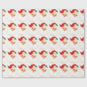 ヴィンテージサンタクロースギフトクリスマスホリデー ラッピングペーパー (フラット)