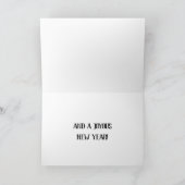 ヴィンテージサンタクロースクリスマスグリーティングカード シーズンカード (内部)