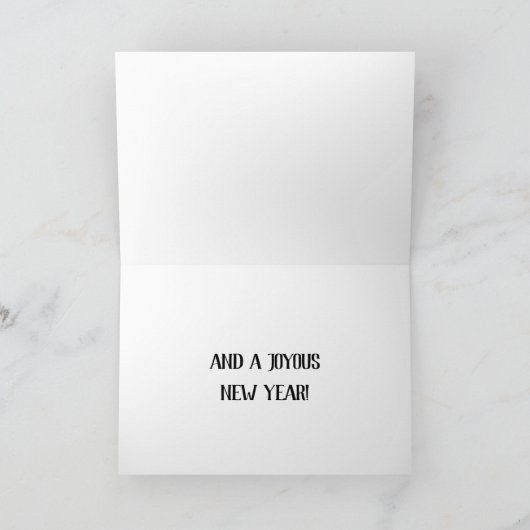 ヴィンテージサンタクロースクリスマスグリーティングカード シーズンカード (内部)