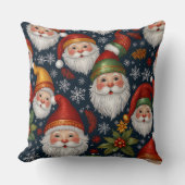 ヴィンテージサンタクロースクリスマスコレクション クッション (正面)