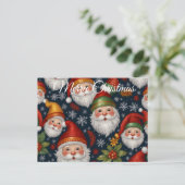 ヴィンテージサンタクロースクリスマスコレクション シーズンポストカード (スタンド正面)