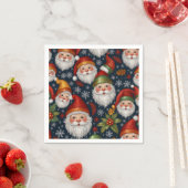 ヴィンテージサンタクロースクリスマスコレクション スタンダードカクテルナプキン (インサイチュ)