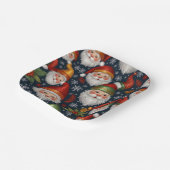 ヴィンテージサンタクロースクリスマスコレクション ペーパープレート (傾斜あり)