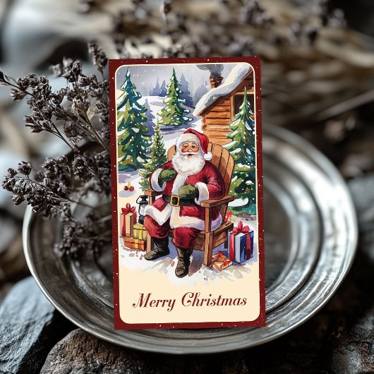 ヴィンテージサンタクロースクリスマスティッシュペーパー 薄葉紙