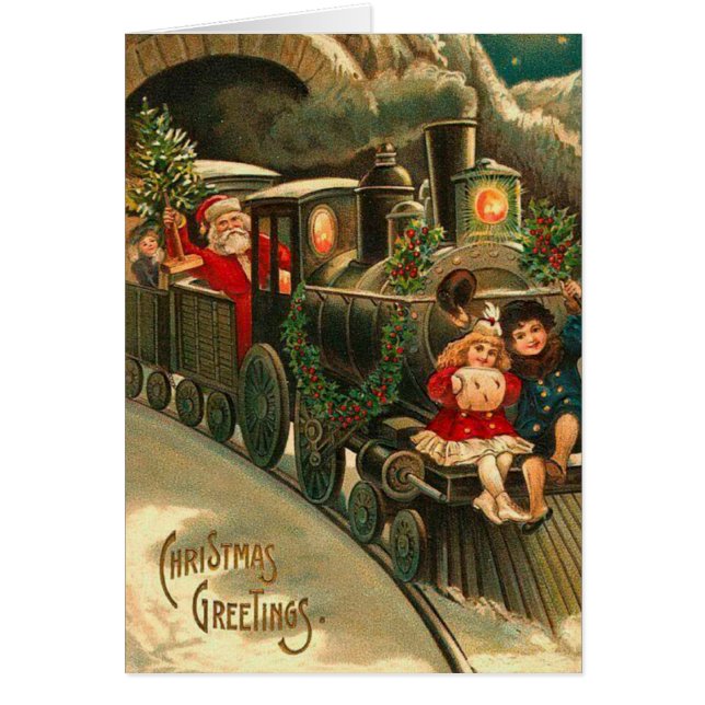 ヴィンテージサンタクロースクリスマストレイン (正面)