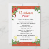 ヴィンテージサンタクロースクリスマスパーティの招待状 招待状 (裏面)