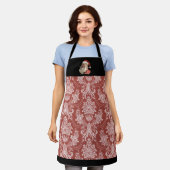 ヴィンテージサンタクロースクリスマスベーキング エプロン (着用した状態)