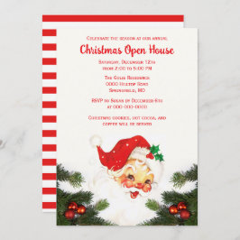 ヴィンテージサンタクロースクリスマスホリデーオープンハウス 招待状