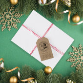 ヴィンテージサンタクロースクリスマスホリデー ギフトタグ