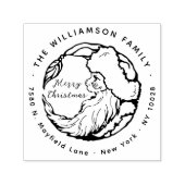 ヴィンテージサンタクロースクリスマス差出人住所 セルフインキングスタンプ (デザイン)