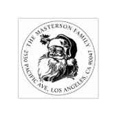 ヴィンテージサンタクロースクリスマス差出人住所 ラバースタンプ (インプリント)