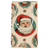 ヴィンテージサンタクロースクリスマス抱き枕 スモールペーパーバッグ (正面)