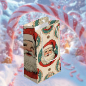 ヴィンテージサンタクロースクリスマス抱き枕 スモールペーパーバッグ