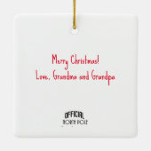 ヴィンテージサンタクローススタンプセラミックオーナメント セラミックオーナメント (裏面)