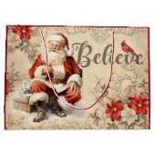 ヴィンテージサンタクロースデカップエフエメラ ラージペーパーバッグ (裏面)