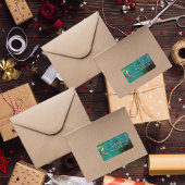 ヴィンテージサンタクローストナカイ差出人住所ラベル ラベル