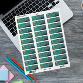 ヴィンテージサンタクローストナカイ差出人住所ラベル ラベル