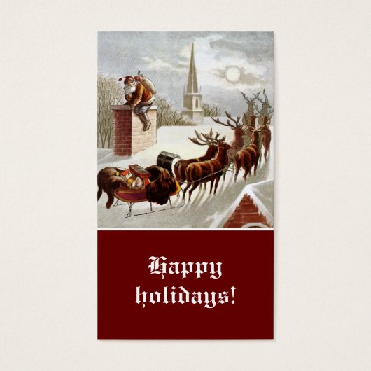 ヴィンテージサンタクローストナディアスリギフトラベル (正面)