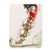 ヴィンテージサンタクローストナディアスリクリスマスイブ マグネット (縦)