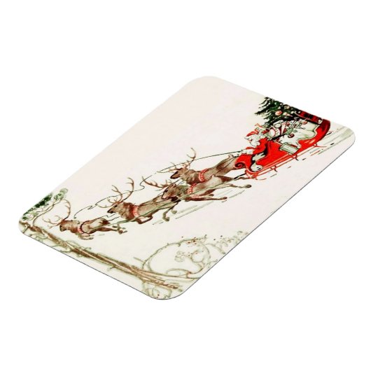 ヴィンテージサンタクローストナディアスリクリスマスイブ マグネット (左側)