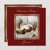 ヴィンテージサンタクローストナディアスレー招待 招待状 (正面/裏面)