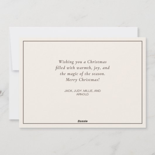 ヴィンテージサンタクローストナディースリースノー シーズンカード (裏面)