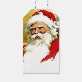 ヴィンテージサンタクロースバスト ギフトタグ