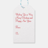 ヴィンテージサンタクロースバスト ギフトタグ (裏面)