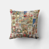 ヴィンテージサンタクロースビクトリアンはがきデコページ クッション (裏面)