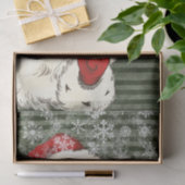 ヴィンテージサンタクロースビクトリアングリーンストライプ 薄葉紙 (ギフト)