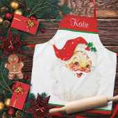 ヴィンテージサンタクロースフェスティバルカスタムクリスマス エプロン