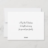 ヴィンテージサンタクロースフラットカード シーズンカード (裏面)