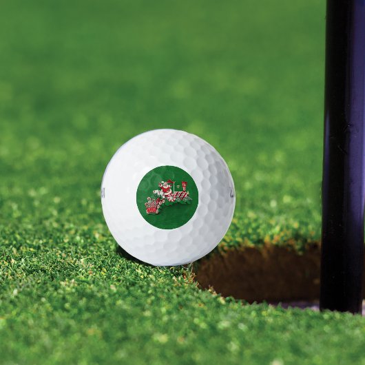 ヴィンテージサンタクロースペパーミントキャンディートレイン ゴルフボール