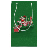 ヴィンテージサンタクロースペパーミントキャンディートレイン スモールペーパーバッグ (正面)